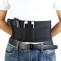 Tactical Belly Band Gun Holster Cs Concealed Carry for Gun Smith and Wesson Bodyguard, Shield, Glock 19, 17, 42, 43, P238