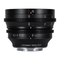 7artisans 7 artisans 12mm T2.9 APS-C Wide Angle Cine Lens For Sony E Micro 4/3 FUJI FX CANON RF NIKON Z LEICA SIGMA L Camera