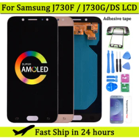Super Amoled LCD For Samsung J7 Pro 2017 J730 J730F LCD Display and Touch Screen Digitizer Assembly