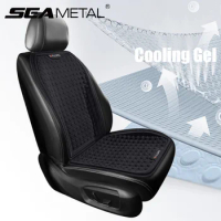 SEAMETAL Cooling Gel Car Seat Cover Breathable Cool Auto Seat Cushion Non-Slip Honeycomb Design Gel Chair Protector Cover