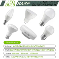 3/6/8/10 LED Light Bulb Spotlight AC 220V 24W 18W 15W 9W LED Bulb Energy Saving LED High Lumen E27 GX53 GU10 for Living Room