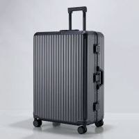 Navy Club Navy Club Koper 26 Inch Frame Aluminium Skyline Koper Bagasi Hardcase PC TSA Lock 4 Roda P