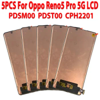 5pcs Original Change Glass LCD For Oppo Reno 5 Pro 5G LCD Display Screen Touch Digitizer Replacement