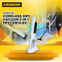 Krisbow Dry Vacuum Cleaner Cordless 2 In 1 Frvcdb 14.8 v