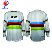 Teamwear Mountain Bike Motocross Jersey BMX T- Shirt XXS TO 5XL With Free Design