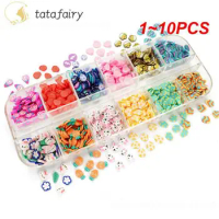 1~10PCS Easter Eggs Polymer Clay Slices Slimes Nail Sequins Manicure 3D Flakes Easter Bunny Design Nail Art Decorations