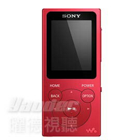 免運★SONY NW-E394 紅色 8GB 數位隨身聽 震撼低音