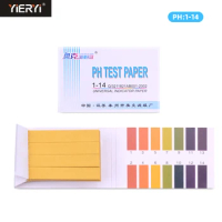 80 Strips PH Paper 1-14 Litmus Drinking Water Cosmetics Test Acidity Indicator Tester Accurate Testing Kit Tools Set with Card