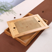 小型竹木茶盤儲水式竹茶盤家用茶海儲水式功夫茶盤輕奢現代高檔
