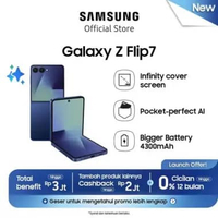 Samsung Galaxy Z Flip7 12/512GB | Smartphone AI | Hp Lipat | Kamera 50MP | 4300 mAh Blue Shadow.