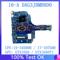 M02035-601 M02035-001 For HP 16-A Laptop Motherboard DAG3JBMB8D0 With I5-10300H / I7-10750H CPU GTX1650 / GTX1650TI 100% Test OK