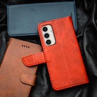 เคสโทรศัพท์หนังหรูระดับพรีเมียมสำหรับ Samsung Galaxy S23 FE 5G รุ่น SM-S711B/711BDS/711U1/711U/711W/
