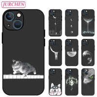 JURCHEN Silicone Phone Case For Apple iPhone 13 Fashion 3D Cartoon Pattern For 13 Pro Max TPU Thin Back Cover For iPhone 13 Mini
