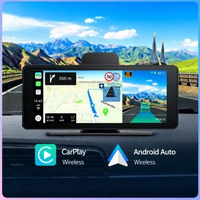 Head Unit Tape + DUAL DASHCAM Depan Belakang mobil Wireless CarPlay & Android Auto Touch Screen 10.2