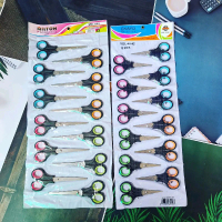 isi 12 Gunting Hitam Warna/Alat Potong/Gunting Renteng isi 12/SCISSORS Alat