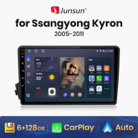 Junsun V1 AI Voice Wireless CarPlay Android Auto Radio For Ssangyong Kyron Actyon 2005-2011 Car Multimedia GPS 2din autoradio