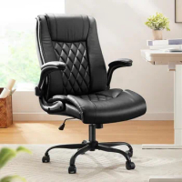 Executive Office Chair With Flip-up Armrests Computer Armchair Black Gamingchair Gaming Gamer Chairs Ergonomic Furniture