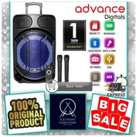 SPEAKER MEETING ADVANCE K1503 K-1503 K 1503 PORTABLE SPEAKER BLUETOOTH 15 INCH FREE 2 MIC ADVANCE SP