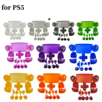 1set PlayStation5 PS5 Controller Translucent color buttons Solid Plastic Shell Case Cover L1 R1 L2 R2 Buttons Kit accessories