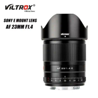 VILTROX 23mm F1.4 Sony E Lens Auto Focus Portrait Large Aperture APS-C Vlog Lens Sony Mount Camera A6300 A7RIII a6400 a6700 fx30