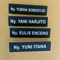 nama dada /nametag / papan nama dada akrilik grafir magnet