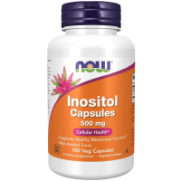 [จัดส่งโดยตรง]NOW Foods Inositol Capsules 500 mg 100 Veg Capsules Vitamin B-8 วิตามินบี 8【US】 แนะนำ