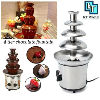 Hot Sale KT WARE 3 tier 4 Tiers Electric Chocolate Fountain maker machine Sauce chocolate mesin
