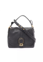 Fendi 二奢 Pre-loved Fendi ANNA Anna Shoulder bag leather black 2WAY