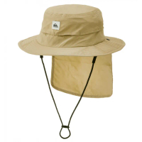 【Quiksilver】男款 配件 防潑水戶外機能運動帽 衝浪帽 UV WATER HAT(卡其)