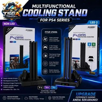 Dobe Cooling Fan PS4 Slim - Vertical Stand PS 4 Pro - Charger PS4 Fat LED 2
