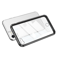 iPhone SE2020 金屬全包雙面9H鋼化玻璃磁吸手機保護殼 SE2020手機殼