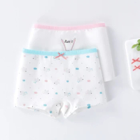 2 Pcs/Set Girls Cotton Boxer Briefs Baby Little Girl Tight-Fitting Leggings Comfort Soft Sanitary Care Brief Close-Fitting Short