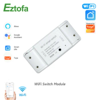 Eztofa WiFi Smart Light Switch DIY Universal Breaker Timer Smart Life APP Wireless Remote Control Work With Alexa Google Home