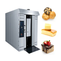 Automatic Hot Air Convection Oven Bakery Bread Baking Machine 64 Trays Chicken 16 / 32 / 64 Trays Baking Rotary Making Machine