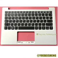 YUEBEISHENG New For Lenovo IdeaPad 120S-11 palmrest SP Spainish keyboard upper cover upper case 5CB0P23808 ,white