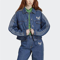 Adidas Denim Jacket [IP3767] 女 牛仔外套 運動 休閒 花朵 舒適 亞洲版 藍