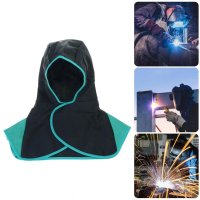 Welding Hooded Cape Breathable Meshing Lining Abrasion Resistant Welding Cover High Temperatures Wor