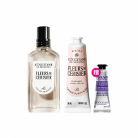 【L’Occitane 歐舒丹】官方直營 櫻花香氛護手組(櫻花淡香水50ml+櫻花護手霜30ml/母親節限量)