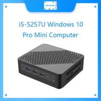 Mini PC Intel Core i5-5257U Windows 10 Pro Mini Computer, Upgradeable 8GB RAM+256GB SSD