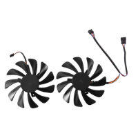 2Pcs/Set 95mm Gpu Cooler Fan for XFX RX 590 Fatboy,RX 580 GTS Graphics