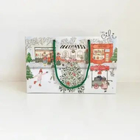 ( PAPERBAG 27 x 14.5 x 17 cm NATAL) Paperbag tas natal christmas (ISI 10) PAPERBAG GWYNETH