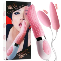 Sex Toys Tongue Vibrator Women Pussy Licking G Spot Nipples Stimulator Vagina Clitoris Masturbator Dildo Vibrators For Adult