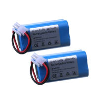 2pcs 14.8V 2800mah Li-ion Rechargeable Battery For ILIFE A4 A4s V7s A6 V7s Plus Robot Vacuum Cleaner iLife
