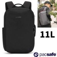 【Pacsafe】Metrosafe X Anti-Theft 都市防盜13吋筆電後背包11L_30665100 黑