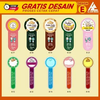 Cetak stiker Label Produk Kemasan Stiker Makanan Stiker Lembaran Design B12-21