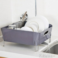 放碗架瀝水架碗筷碗碟架晾碗架塑膠家用1層廚房置物架收納瀝碗架 名創家居館DF