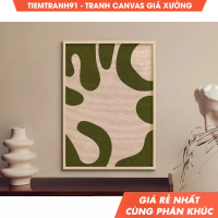 Tranh treo tường, Abstract Sage Green Motifs WallArt, Moderne Boho Print, Artful Home Boho Decore, t