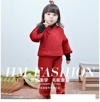 美琪 (新年快樂)새로운新款女童漢服아기寶寶唐裝套裝拜年服 童裝中國風