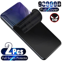 2Pcs Anti-Spy Hydroge Film Screen Protector For Samsung Galaxy S22 S21 S20 S23 Ultra For Samsung Galaxy S9 Plus Note 10 20 Film
