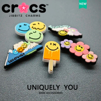 Aksesori Crocs, Jibbitz, Comel dan Serba guna, Ekspresi Senyuman Seronok, Sesuai untuk Kasut Crocs